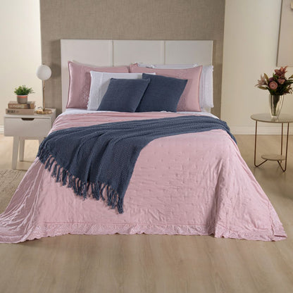 [10 PIEZAS] Juego de cama Serena percal 300 hilos bordado inglés + Set de Toallas Premium de Regalo (Copy)